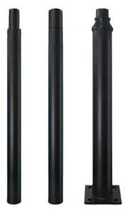 Tijă metalică pentru stâlp de iluminat exterior BASE, 3 m, negru