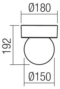 Plafonieră de exterior Redo 90641 BULK 1xE27/28W/230V IP44 antracit