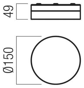 Plafonieră LED Redo 01-3729 FRISBI LED/8W/230V IP44 alb