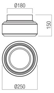 Plafonieră LED Redo 01-3588 SOLERA LED/18W/230V CRI 93 3000/4000K 25 cm