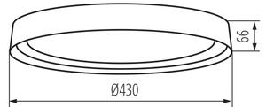 Plafonieră LED Kanlux 37318 NIFU LED/17,8W/230V d. 43 cm alb