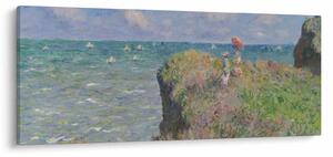 Tablou - Claude Monet, Cliff Walk at Pourville, reproducere (120x50 cm)