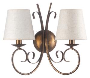Aplică ONLI POMPEI 2xE14/6W/230V bronz