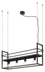 Lustră pe cablu ONLI JEFFER 4xE27/22W/230V negru