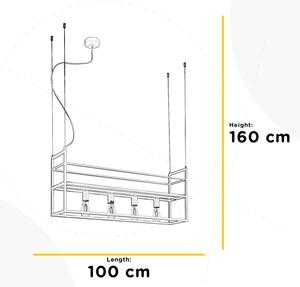 Lustră pe cablu ONLI JEFFER 4xE27/22W/230V alb