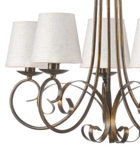 Lustră pe lanț ONLI POMPEI 5xE14/6W/230V bronz