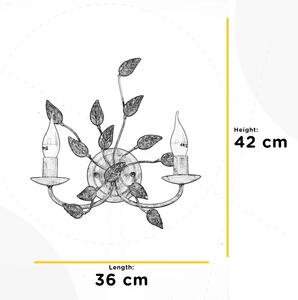 Aplică ONLI COLLANA 1xE14/6W/230V alb/auriu