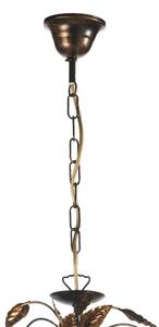 Lustră pe lanț ONLI COLLANA 6xE14/6W/230V bronz/auriu