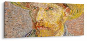 Tablou - Vincent van Gogh, Self-Portrait with a Straw Hat (The Potato Peeler), reproducere (120x50 cm)