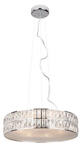 Lustră pe cablu MAXLIGHT P0236 DIAMANTE 5xG9/42W/230V d. 38 cm crom
