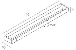 Aplică LED pentru baie MAXLIGHT W0306 FLINK LED/12W/230V IP44 alb