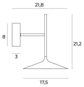 Lampă LED de perete MAXLIGHT W0304 HANA LED/6W/230V auriu
