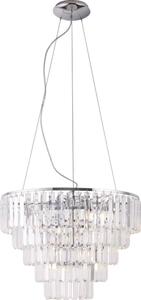 Lustră pe cablu MAXLIGHT P0260 MONACO 15xG9/40W/230V d. 60 cm crom