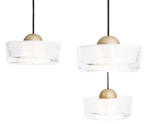Lustră LED pe cablu MAXLIGHT P0543 LIPARI LED/22W/230V d. 35 cm transparent