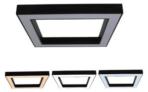 Plafonieră LED/100W/230V 3000/4000/6500K 80x80 cm negru