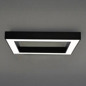 Plafonieră LED/100W/230V 3000/4000/6500K 80x80 cm negru