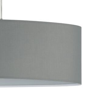 Eglo 55276 - Lampă suspendată pe cablu PASTERI 2xE27/60W/230V gri
