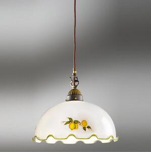 Kolarz 731.30.116 - Pendul cu cablu NONNA 1xE27/75W/230V, diametru 20 cm, cu model lămâi