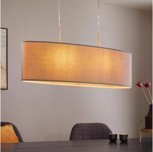 Eglo 55276 - Lampă suspendată pe cablu PASTERI 2xE27/60W/230V gri