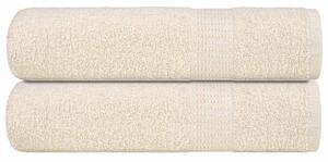 Prosoape de duș 2 buc crem 70x140 cm 360 g/m² 100% bumbac