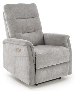 Fotoliu recliner Houston 1782Gri deschis, 11x8x9cm, Tapiterie, PicioarePicioare: Plastic