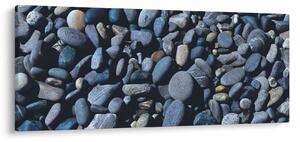 Tabloul cu pietre pe plajă (120x50 cm)