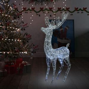 Ren de Crăciun, 250 LED-uri, alb rece, 180 cm, acril, XXL