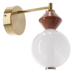 Lampa de perete FLORES LED/7W/230V auriu/maro
