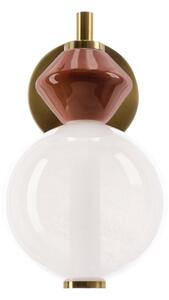 Lampa de perete FLORES LED/7W/230V auriu/maro