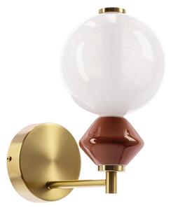 Lampa de perete FLORES LED/7W/230V auriu/maro