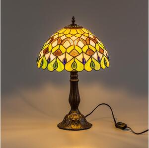 Brilagi - Lampă de masă Tiffany MARGARET, cu vitralii, 1xE27/40W/230V