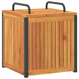 Cutie de perne de exterior 45x45x45/53cm lemn masiv acacia/oțel