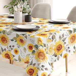 Goldea față de masă teflonată - flori de floarea-soarelui 100 x 140 cm
