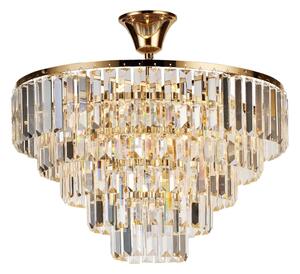 Lustră de cristal aplicată Brilagi CRYSTAL 5xE14/40W/230V auriu