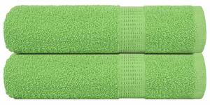 Prosoape de duș 2 buc Verde măr 70x140 cm 360 g/m² 100% bumbac