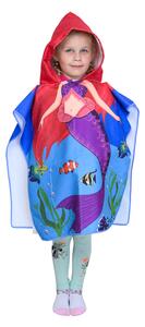 Poncho pentru copii MERMAID AND FISH - diverse marimi Dimensiune: 60 x 90 cm