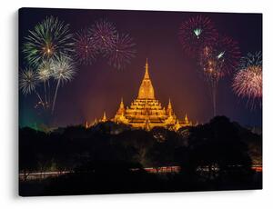 Tablou cu artificii în Asia (70x50 cm)