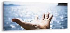 Tabloul cu palma deschisă (120x50 cm)
