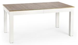 Masă Houston 691Stejar Sonoma, Alb, 8x9x16cm, ExtensieExtensie, PAL laminat, MDF