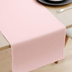 Goldea napron de masă 100% bumbac - roz pudră 35x140 cm