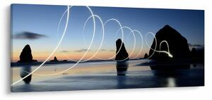 Tabloul - plaja în apus de soare (120x50 cm)