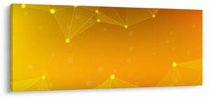 Tabloul abstract galben (120x50 cm)
