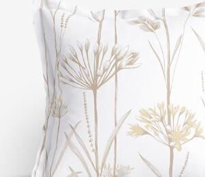Goldea față de pernă 100% bumbac cu tiv decorativ - plante ornamentale 60 x 60 cm