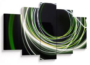 Obraz cu linii verzi (150x105 cm)