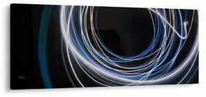 Tabloul cu linii albastre (120x50 cm)