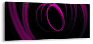 Tablou - linii violete (120x50 cm)
