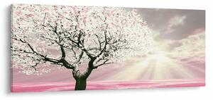 Tabloul copacului roz (120x50 cm)