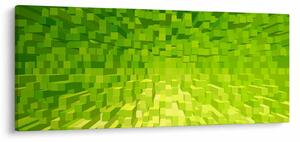 Tabloul cuburilor galbenverzui (120x50 cm)