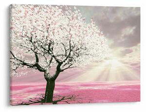 Tabloul copacului roz (70x50 cm)