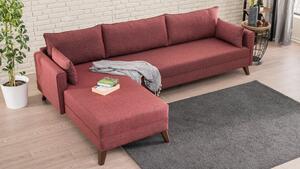 Canapea de colț Bella Corner Sofa Left 1 - Claret Red